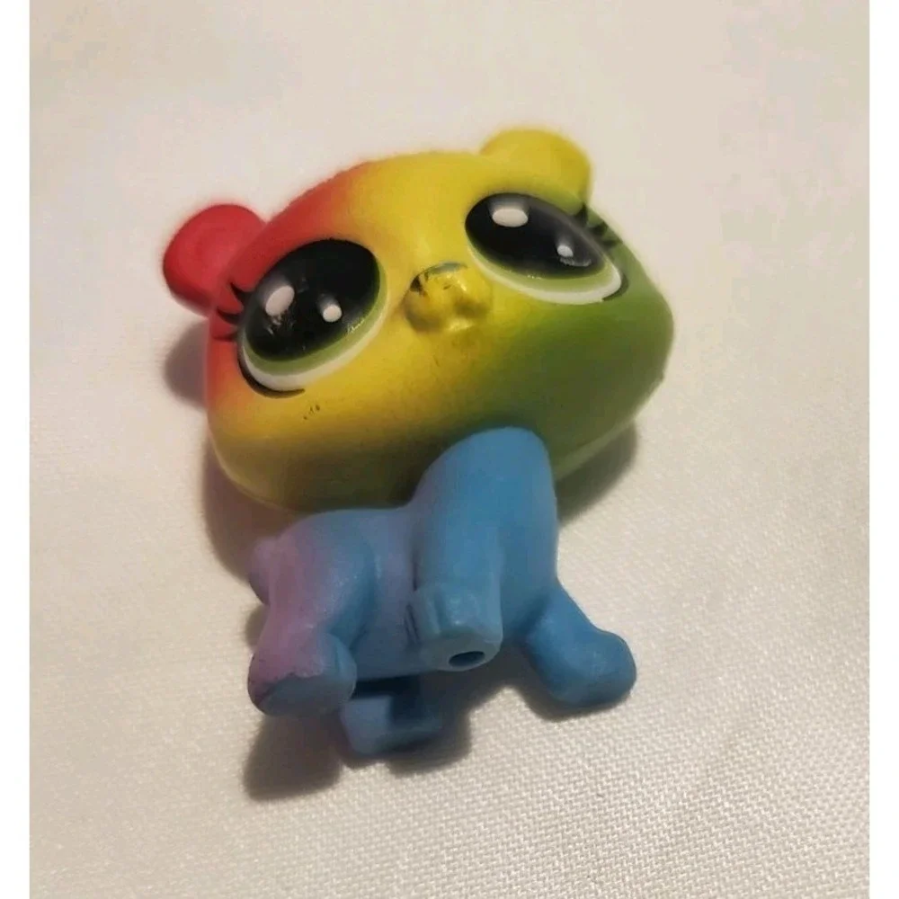 MINI CHROMA SPARKLEARS BEAR CUB #19 - Authentic Littlest Pet Shop - Hasbro LPS